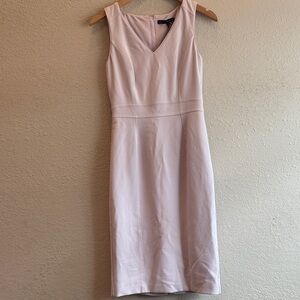 White House Black Market Light Pink Midi Dress